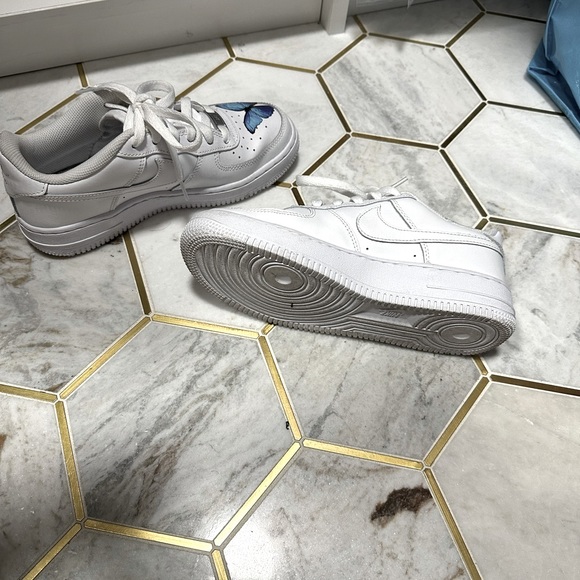 Nike Shoes Drip Creationz Air Force Custom Painted Butterfly